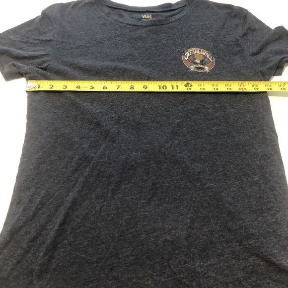 Vans Off The Wall Blue Eagle MCMLXVI Print Skater Shirt Women Size Medium - Picture 11 of 12